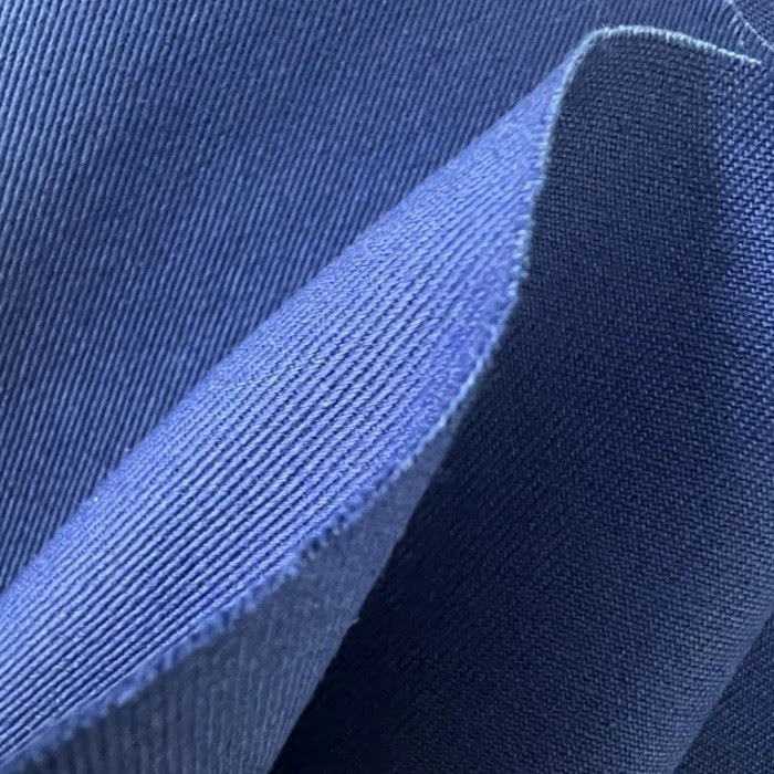 C152 Dark Blue 100%cotton Anti Flaming Soft Fabric FR Fabric 210g